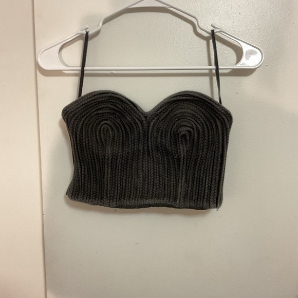 Nasty Gal Dark Gray Knit Camisole - Picture 1 of 2